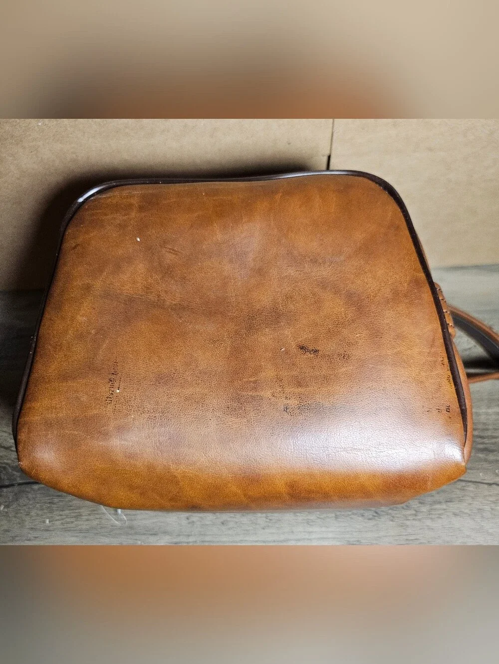Vintage Polaroid Faux Leather Camera Bag for Polaroid 600 Camera Brown